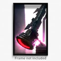Pixel Art Poster - Rubbery Arrowslit (8 Bit Psychedelic Trippy Video Game Print)