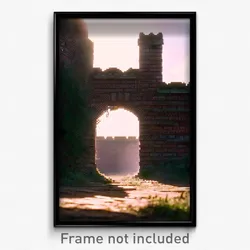 Pixel Art Poster - Wiry Brickyard (8 Bit Psychedelic Trippy Video Game Print)