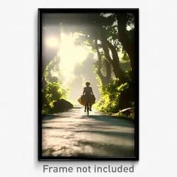 Pixel Art Poster - Natural Route (8 Bit Psychedelic Trippy Video Game Print)
