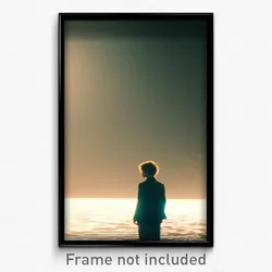 Pixel Art Poster - Lonely Bight (8 Bit Psychedelic Trippy Video Game Print)