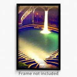 Pixel Art Poster - Fancy Rill (8 Bit Psychedelic Trippy Weird Video Game Print)