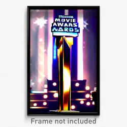 Pixel Art Poster - Frozen Movie Awards (8 Bit Psychedelic Video Game Print)