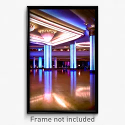 Pixel Art Poster - Buzzing Ballroom (8 Bit Psychedelic Trippy Video Game Print)