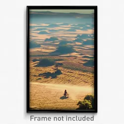 Pixel Art Poster - Uneven Plains (8 Bit Psychedelic Trippy Video Game Print)
