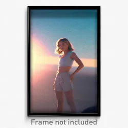 Pixel Art Poster - Basic Crop (8 Bit Psychedelic Trippy Weird Video Game Print)