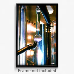 Pixel Art Poster - Glass Pipes (8 Bit Psychedelic Trippy Weird Video Game Print)