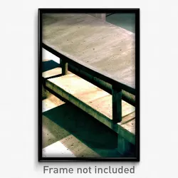 Pixel Art Poster - Concrete Seat (8 Bit Psychedelic Trippy Video Game Print)