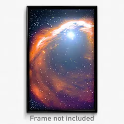 Pixel Art Poster - Coarse Nebula (8 Bit Psychedelic Trippy Video Game Print)