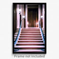 Pixel Art Poster - Elegant Stair (8 Bit Psychedelic Trippy Video Game Print)