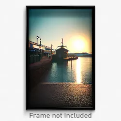 Pixel Art Poster - Vacant Quay (8 Bit Psychedelic Trippy Weird Video Game Print)