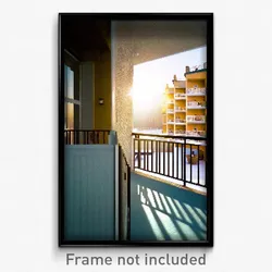 Pixel Art Poster - Cold Balcony (8 Bit Psychedelic Trippy Video Game Print)
