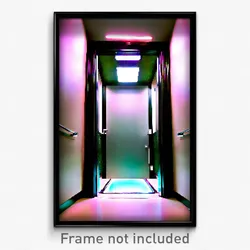 Pixel Art Poster - Electric Trapdoor (8 Bit Psychedelic Trippy Video Game Print)