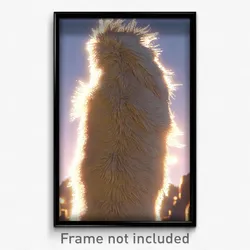 Pixel Art Poster - Fluffy Crack (8 Bit Psychedelic Trippy Video Game Print)