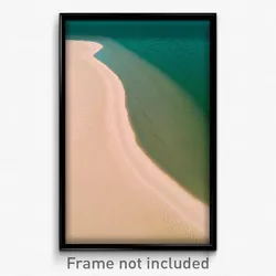Pixel Art Poster - Large Sandbar (8 Bit Psychedelic Trippy Video Game Print)