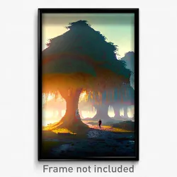 Pixel Art Poster - Mushy Moor (8 Bit Psychedelic Trippy Weird Video Game Print)