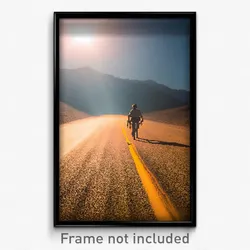 Pixel Art Poster - Tan Road (8 Bit Psychedelic Trippy Weird Video Game Print)