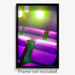 Pixel Art Poster - Violet Seat (8 Bit Psychedelic Trippy Weird Video Game Print)