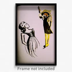 Pixel Art Poster - Old Fashioned Drawing (8 Bit Psychedelic Video Game Print)