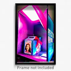 Pixel Art Poster - Vivacious Shoebox (8 Bit Psychedelic Trippy Video Game Print)