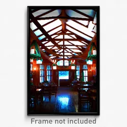 Pixel Art Poster - Sentimental Lodge (8 Bit Psychedelic Trippy Video Game Print)