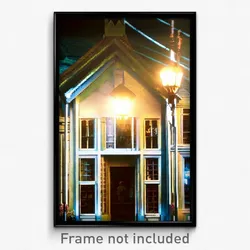 Pixel Art Poster - Quaint Parish (8 Bit Psychedelic Trippy Video Game Print)