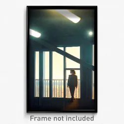 Pixel Art Poster - Novel Lookout (8 Bit Psychedelic Trippy Video Game Print)