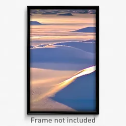 Pixel Art Poster - Vivid Snowfields (8 Bit Psychedelic Trippy Video Game Print)
