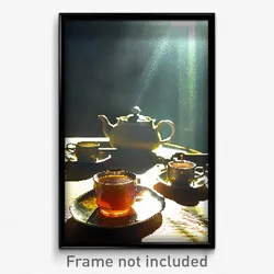 Pixel Art Poster - Outlandish Tea (8 Bit Psychedelic Trippy Video Game Print)