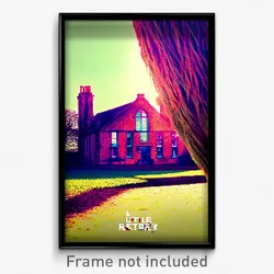 Pixel Art Poster - Little Rectory (8 Bit Psychedelic Trippy Video Game Print)