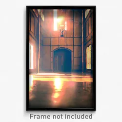 Pixel Art Poster - Tan Asylum (8 Bit Psychedelic Trippy Weird Video Game Print)