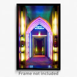 Pixel Art Poster - Pretty Entrance (8 Bit Psychedelic Trippy Video Game Print)