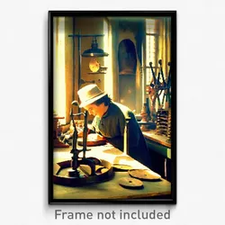 Pixel Art Poster - Antique Cobbler (8 Bit Psychedelic Trippy Video Game Print)
