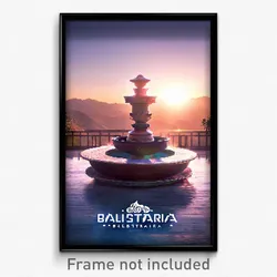 Pixel Art Poster - Polished Balistraria (8 Bit Psychedelic Video Game Print)