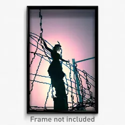 Pixel Art Poster - Crazy Wire (8 Bit Psychedelic Trippy Weird Video Game Print)