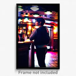 Pixel Art Poster - Thoughtful Pub (8 Bit Psychedelic Trippy Video Game Print)