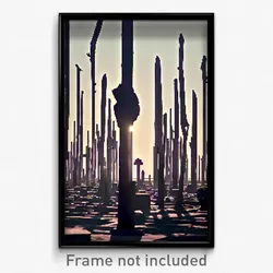 Pixel Art Poster - Thin Boneyard (8 Bit Psychedelic Trippy Video Game Print)