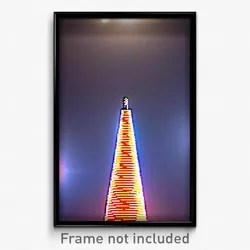 Pixel Art Poster - Authentic Cone (8 Bit Psychedelic Trippy Video Game Print)