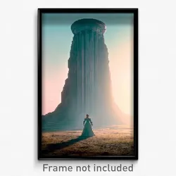 Pixel Art Poster - Enormous Well (8 Bit Psychedelic Trippy Video Game Print)