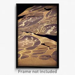 Pixel Art Poster - Spotted Petroglyphs (8 Bit Psychedelic Video Game Print)