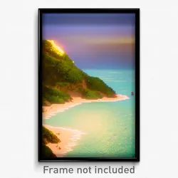 Pixel Art Poster - Coarse Isle (8 Bit Psychedelic Trippy Weird Video Game Print)