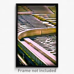 Pixel Art Poster - Tidy Amphitheatre (8 Bit Psychedelic Trippy Video Game Print)