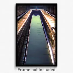 Pixel Art Poster - Clear Sewer (8 Bit Psychedelic Trippy Weird Video Game Print)