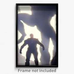 Pixel Art Poster - Thick Giant (8 Bit Psychedelic Trippy Weird Video Game Print)