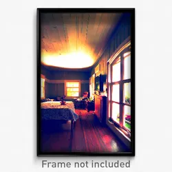 Pixel Art Poster - Neglected Home (8 Bit Psychedelic Trippy Video Game Print)