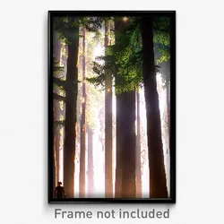 Pixel Art Poster - Terrific Woods (8 Bit Psychedelic Trippy Video Game Print)