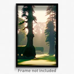 Pixel Art Poster - Classic Copse (8 Bit Psychedelic Trippy Video Game Print)