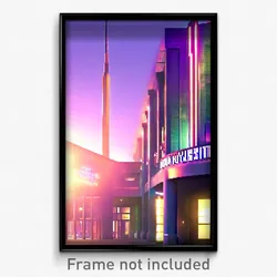 Pixel Art Poster - Stimulating University (8 Bit Psychedelic Video Game Print)