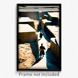 Pixel Art Poster - Accurate Trench (8 Bit Psychedelic Trippy Video Game Print)
