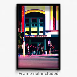 Pixel Art Poster - Unique College (8 Bit Psychedelic Trippy Video Game Print)