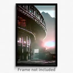Pixel Art Poster - Great Territory (8 Bit Psychedelic Trippy Video Game Print)